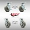 Service Caster 6 Inch SS Thermoplastic Caster Set with Roller Bearing 4 Swivel Lock 2 Brake SCC SCC-SS30S620-TPRRF-TLB-BSL-2-BSL-2 - alternate 3